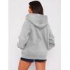 imageATHMILE Oversized Hoodies for Women Fall Sweatshirts Zip Up Hoodie Casual Jackets Y2k Fashion Outfits Winter Clothes 2026Grey