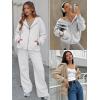 imageATHMILE Oversized Hoodies for Women Fall Sweatshirts Zip Up Hoodie Casual Jackets Y2k Fashion Outfits Winter Clothes 2026Grey