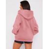 imageATHMILE Oversized Hoodies for Women Fall Sweatshirts Zip Up Hoodie Casual Jackets Y2k Fashion Outfits Winter Clothes 2026Pink