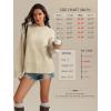 imageATHMILE Sweaters for Women 2026 Fall Fashion Outfits Long Sleeve Loose Casual Crewneck Ribbed Knit Pullover Winter ClothesApricot