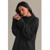 imageATHMILE Sweaters for Women 2026 Fall Fashion Outfits Long Sleeve Loose Casual Crewneck Ribbed Knit Pullover Winter ClothesBlack