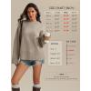 imageATHMILE Sweaters for Women 2026 Fall Fashion Outfits Long Sleeve Loose Casual Crewneck Ribbed Knit Pullover Winter ClothesCamel