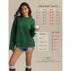 imageATHMILE Sweaters for Women 2026 Fall Fashion Outfits Long Sleeve Loose Casual Crewneck Ribbed Knit Pullover Winter ClothesGreen
