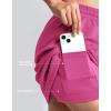 imageATHMILE Two Piece Skirt Sets for Women Summer Beach Vacation Outfits Tennis Skirt Crew Neck Top Versatile Lounge SetsHot Pink