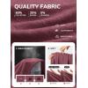 imageATHMILE Womens 34 Sleeve Blouse Summer Tops Fall Shirt Fashion Blouses Beach Vacation Clothes Spring Tunic 2026 TrendyWine Red