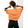 imageATHMILE Womens Crop Tops Spring Summer Oversized TShirts Short Sleeve Workout Casual Drop Shoulder Basic Loose Tees 2026Orange
