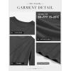 imageATHMILE Womens Long Sleeve Shirts Pleated Crew Neck Casual Fall Fashion Ladie Tops Loose Fit Spring Clothes Beach VacationBlack Grey