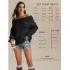 imageATHMILE Womens Off The Shoulder Sweaters Oversized Spring Tops Batwing Sleeve Loose Pullover Fall Winter Fashion Outfits 2026Black