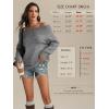 imageATHMILE Womens Off The Shoulder Sweaters Oversized Spring Tops Batwing Sleeve Loose Pullover Fall Winter Fashion Outfits 2026Dark Grey