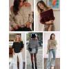 imageATHMILE Womens Off The Shoulder Sweaters Oversized Spring Tops Batwing Sleeve Loose Pullover Fall Winter Fashion Outfits 2026Wine Red