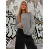 imageATHMILE Womens Oversized T Shirts Loose Fit Crewneck Short Sleeve Tops Summer Casual Blouse Y2K 2026 Basic Tee BeachZgrey