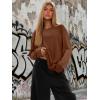 imageATHMILE Womens Oversized T Shirts Loose Fit Crewneck Short Sleeve Tops Summer Casual Blouse Y2K 2026 Basic Tee BeachZlight Brown