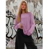 imageATHMILE Womens Oversized T Shirts Loose Fit Crewneck Short Sleeve Tops Summer Casual Blouse Y2K 2026 Basic Tee BeachZpurple