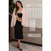 imageATHMILE Fall Long Sleeve Cardigans for Women Sweater Fashion Open Front Winter Button Down Crewneck Soft Knit Jacket 2025Pink