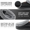 imageATHMILE Mens Slippers Warm Moccasin Memory Foam House Shoes Indoor Outdoor Fuzzy Plush Lined Slippers for Home BedroomBlack