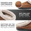 imageATHMILE Mens Slippers Warm Moccasin Memory Foam House Shoes Indoor Outdoor Fuzzy Plush Lined Slippers for Home BedroomBrown