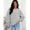 imageATHMILE Oversized Sweatshirt for Women Crewneck Fleece Long Sleeve Pullover Hoodies Tops Fall Fashion Outfits Clothes 2025Zgreyside Pockets