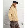imageATHMILE Oversized Sweatshirt for Women Crewneck Fleece Long Sleeve Pullover Hoodies Tops Fall Fashion Outfits ClothesApricot