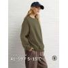 imageATHMILE Oversized Sweatshirt for Women Crewneck Fleece Long Sleeve Pullover Hoodies Tops Fall Fashion Outfits ClothesArmygreen