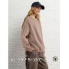 imageATHMILE Oversized Sweatshirt for Women Crewneck Fleece Long Sleeve Pullover Hoodies Tops Fall Fashion Outfits ClothesCoffeegrey