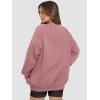 imageATHMILE Oversized Sweatshirt for Women Crewneck Fleece Long Sleeve Pullover Hoodies Tops Fall Fashion Outfits ClothesDeep Pink