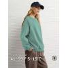 imageATHMILE Oversized Sweatshirt for Women Crewneck Fleece Long Sleeve Pullover Hoodies Tops Fall Fashion Outfits ClothesGreen02