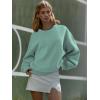 imageATHMILE Oversized Sweatshirt for Women Crewneck Fleece Long Sleeve Pullover Hoodies Tops Fall Fashion Outfits ClothesGreen02