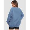 imageATHMILE Oversized Sweatshirt for Women Crewneck Fleece Long Sleeve Pullover Hoodies Tops Fall Fashion Outfits ClothesGreyblue
