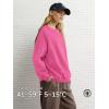 imageATHMILE Oversized Sweatshirt for Women Crewneck Fleece Long Sleeve Pullover Hoodies Tops Fall Fashion Outfits ClothesHot Pink