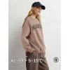 imageATHMILE Oversized Sweatshirt for Women Crewneck Fleece Long Sleeve Pullover Hoodies Tops Fall Fashion Outfits ClothesLacoffeegrey