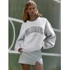 imageATHMILE Oversized Sweatshirt for Women Crewneck Fleece Long Sleeve Pullover Hoodies Tops Fall Fashion Outfits ClothesLagrey