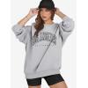 imageATHMILE Oversized Sweatshirt for Women Crewneck Fleece Long Sleeve Pullover Hoodies Tops Fall Fashion Outfits ClothesLagrey