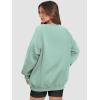 imageATHMILE Oversized Sweatshirt for Women Crewneck Fleece Long Sleeve Pullover Hoodies Tops Fall Fashion Outfits ClothesLightgreen
