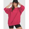 imageATHMILE Oversized Sweatshirt for Women Crewneck Fleece Long Sleeve Pullover Hoodies Tops Fall Fashion Outfits ClothesPeachy