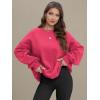 imageATHMILE Oversized Sweatshirt for Women Crewneck Fleece Long Sleeve Pullover Hoodies Tops Fall Fashion Outfits ClothesPeachy