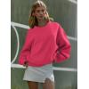 imageATHMILE Oversized Sweatshirt for Women Crewneck Fleece Long Sleeve Pullover Hoodies Tops Fall Fashion Outfits ClothesPeachy