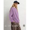 imageATHMILE Oversized Sweatshirt for Women Crewneck Fleece Long Sleeve Pullover Hoodies Tops Fall Fashion Outfits ClothesPurple