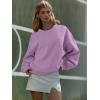 imageATHMILE Oversized Sweatshirt for Women Crewneck Fleece Long Sleeve Pullover Hoodies Tops Fall Fashion Outfits ClothesPurple