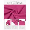 imageATHMILE Short Sleeve Sweater for Women 2026 Spring Summer Blouses Crewneck Knit Puff Sleeve Dressy Casual Trendy ShirtsAlight Pink