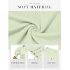 imageATHMILE Short Sleeve Sweater for Women 2026 Spring Summer Blouses Crewneck Knit Puff Sleeve Dressy Casual Trendy ShirtsAmint Green