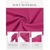 imageATHMILE Short Sleeve Sweater for Women 2026 Spring Summer Blouses Crewneck Knit Puff Sleeve Dressy Casual Trendy ShirtsBhot Pink