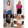 imageATHMILE Short Sleeve Sweater for Women 2026 Spring Summer Blouses Crewneck Knit Puff Sleeve Dressy Casual Trendy ShirtsCwhite