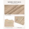imageATHMILE Summer Crochet Tank Tops for Women 2026 Casual Crewneck Hollow Out Loose Knit Sleeveless Sweater Vest Top TrendyApricot