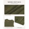 imageATHMILE Summer Crochet Tank Tops for Women 2026 Casual Crewneck Hollow Out Loose Knit Sleeveless Sweater Vest Top TrendyArmy Green