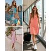 imageATHMILE Summer Dresses for Women 2026 Beach Vacation Clothes V Neck Henley Button Holiday Sundresses Pockets Date OutfitsBlack