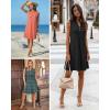 imageATHMILE Summer Dresses for Women 2026 Beach Vacation Clothes V Neck Henley Button Holiday Sundresses Pockets Date OutfitsPink Polka Dots