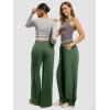 imageATHMILE Sweatpants Women 2026 Wide Leg Sweatpants Baggy Straight Leg Pants Fashion Teen Girl Drawstring Athletic JoggersGreen