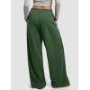 imageATHMILE Sweatpants Women 2026 Wide Leg Sweatpants Baggy Straight Leg Pants Fashion Teen Girl Drawstring Athletic JoggersGreen