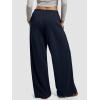 imageATHMILE Sweatpants Women 2026 Wide Leg Sweatpants Baggy Straight Leg Pants Fashion Teen Girl Drawstring Athletic JoggersNavy