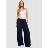 imageATHMILE Sweatpants Women 2026 Wide Leg Sweatpants Baggy Straight Leg Pants Fashion Teen Girl Drawstring Athletic JoggersNavy